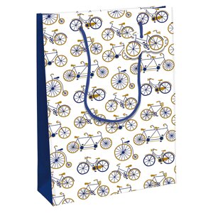 Пакет бумажный подарочный "Kraft. Bike", 26.5x14x33 см