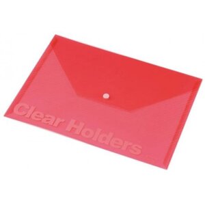 Папка-конверт на кнопке "Panta Plast", A4, розовый