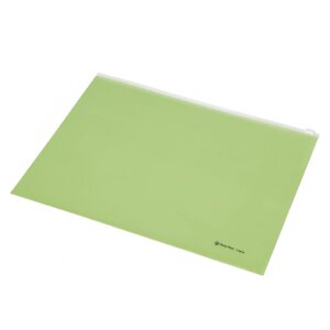 Папка-конверт на молнии Panta Plast "C4604", А4, пастельный зеленый