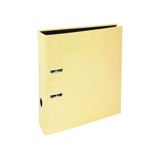 Папка-регистратор "Aquarel", А4, 80 мм, ламинированный картон, желтый