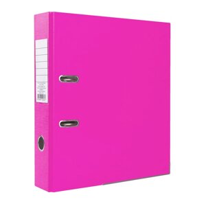 Папка-регистратор "OfficeStyle", А4, 75 мм, ПВХ Эко, светло-розовый
