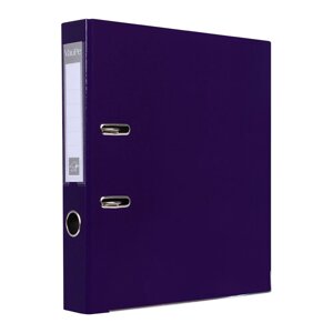 Папка-регистратор "VauPe", А4, 75 мм, ламинированный картон, фиолетовый