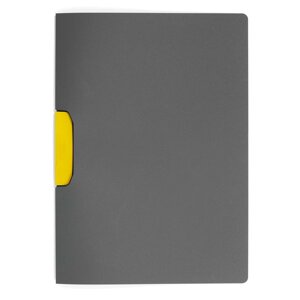 Папка с клипом "Duraswing Color", антрацит, желтый клип
