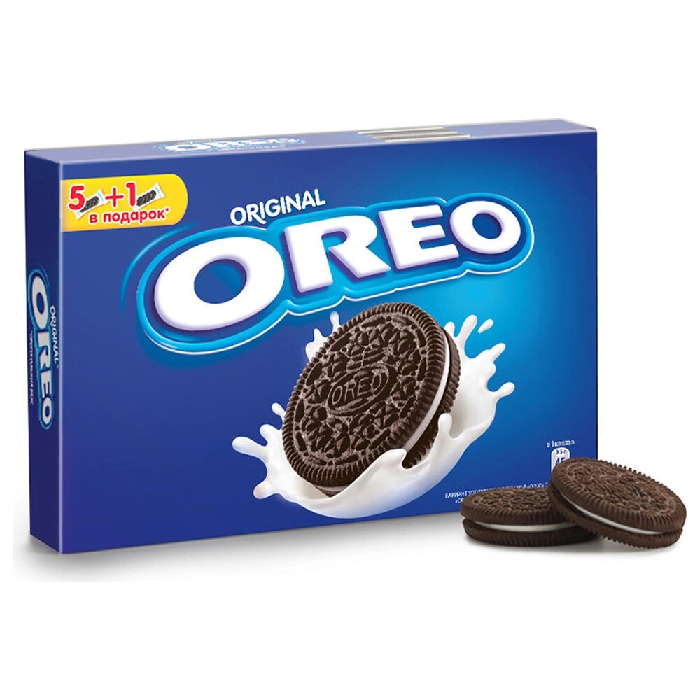 Печенье "Oreo", 228 г, с какао и ванильной начинкой от компании «Офистон маркет» - фото 1