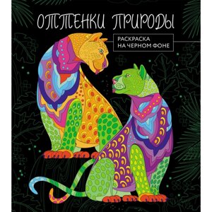 Раскраска "Раскраска на черном фоне. Оттенки природы" в Минске от компании «Офистон маркет»