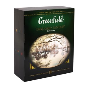 Чай "Greenfield" Earl Grey Fantasy, 100 пакетиков x2 г, черный в Минске от компании «Офистон маркет»