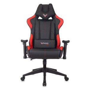 Кресло игровое Бюрократ Zombie VIKING 5 AERO Red Edition экокожа, черный, красный