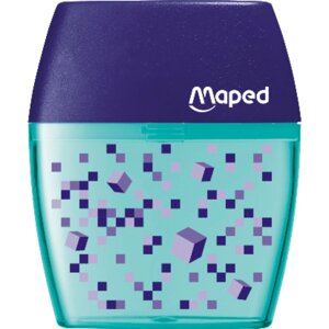 Точилка Maped "Shaker Pixel Party", 2 отверстия, синий в Минске от компании «Офистон маркет»