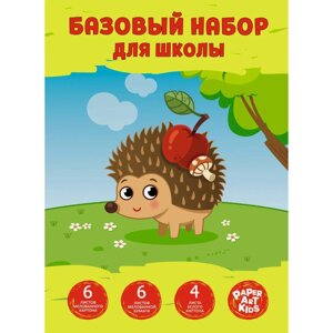 Набор картона и цветной бумаги "Ёжик", 6 цветов, 16 листов в Минске от компании «Офистон маркет»