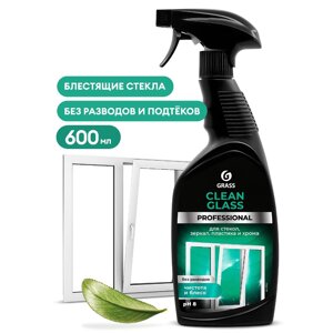 Средство для мытья окон и стекол "CLEAN GLASS Professional" 600 мл, с триггером