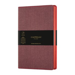 Блокнот Castelli Milano "Harris Red", A5, 120 листов, линейка, бордовый в Минске от компании «Офистон маркет»