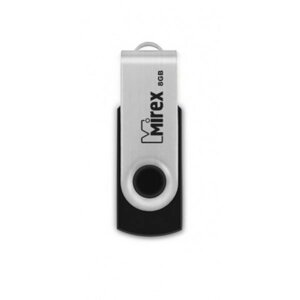 USB Flash накопитель 2.0 8 Gb SWIVEL BLACK, пластик, металл в Минске от компании «Офистон маркет»