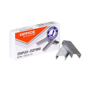 Скобы "Office Products", №10, 1000 шт, металлик в Минске от компании «Офистон маркет»