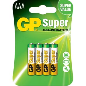 Батарейки алкалиновые GP Super LR03/24A 4BP, 4 шт в Минске от компании «Офистон маркет»