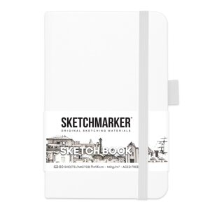 Скетчбук "Sketchmarker", 9x14 см, 140 г/м2, 80 листов, белый в Минске от компании «Офистон маркет»