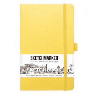 Скетчбук "Sketchmarker", 13x21 см, 140 г/м2, 80 листов, лимонный в Минске от компании «Офистон маркет»