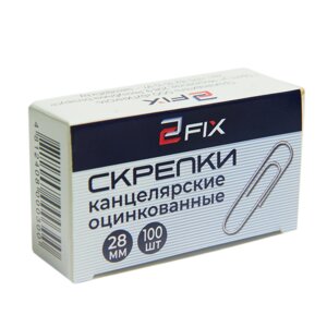 Скрепки овальные "Бугинком 2Fix", 28 мм, 100 шт, серебристый в Минске от компании «Офистон маркет»