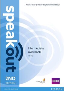 Книга "Speakout. Second Edition. Intermediate. Workbook with Key", Antonia Clare, JJ Wilson, Stephanie Dimond-Bayir в Минске от компании «Офистон маркет»