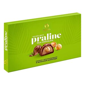 Конфеты шоколадные "O`Zera Praline Hazelnut", с ореховой начинкой и цельным фундуком, в молочном шоколаде, 190 г в Минске от компании «Офистон маркет»