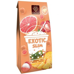 Конфеты жевательные "Libertad. Exotic Slim", 75 г, в белом шоколаде