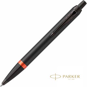 Ручка шариковая автоматическая Parker "IM Vibrant Rings K315", 0,7 мм, черный, оранжевый, стерж. синий в Минске от компании «Офистон маркет»