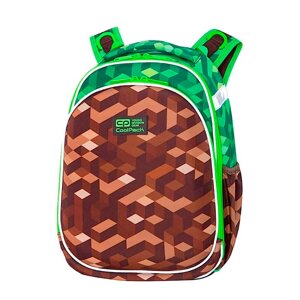 Рюкзак школьный CoolPack "City Jungle", зеленый, коричневый