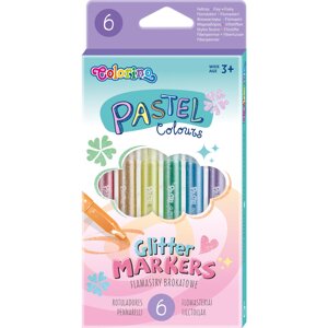 Фломастеры "Pastel", с блестками, 6 шт в Минске от компании «Офистон маркет»