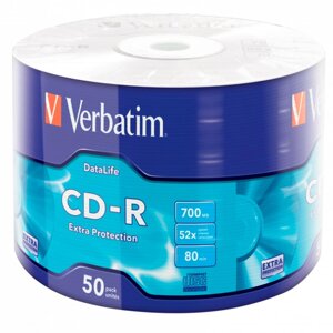 Диск Verbatim "Extra Protection", CD-R, 0.7 гб, пэт-упаковка, 50 шт в Минске от компании «Офистон маркет»