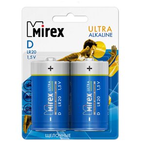 Батарейки алкалиновые Mirex "D/LR20", 2 шт в Минске от компании «Офистон маркет»