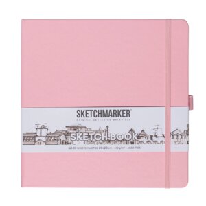 Скетчбук "Sketchmarker", 80 листов, 20x20 см, 140 г/м2, розовый в Минске от компании «Офистон маркет»