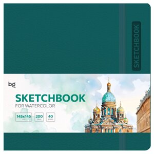 Скетчбук "Bright. Teal", 14.5x14.5 см, 40 листов, морская волна в Минске от компании «Офистон маркет»