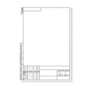 Форматка чертежная А4 с рамкой большой, 200 г в Минске от компании «Офистон маркет»