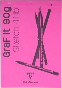 Скетчбук "Graf It", A4, 90 г/м2, 80 листов, розовый в Минске от компании «Офистон маркет»