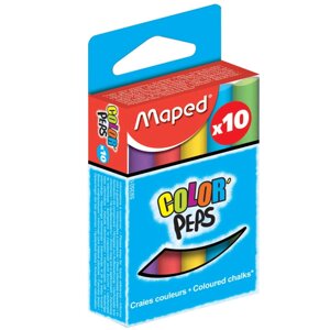 Мелки для доски круглые Maped "Color Peps", 10 цветов, ассорти в Минске от компании «Офистон маркет»