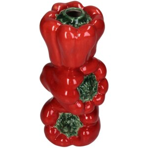 Ваза «Bell Pepper», фаянс, красный