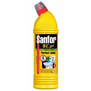 Средство чистящее для сантехники "Sanfor WC  lemon fresh", 1 л, гель в Минске от компании «Офистон маркет»