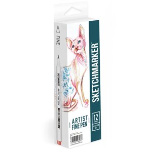 Ручки капиллярные "Sketchmarker. Starter", 12 шт. в Минске от компании «Офистон маркет»