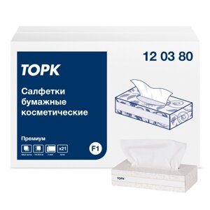 Салфетки для лица ультрамягкие "Tork Premium", 100 шт, белый (120380-00) в Минске от компании «Офистон маркет»