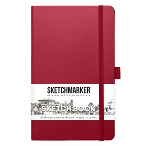 Скетчбук "Sketchmarker", 13x21 см, 140 г/м2, 80 листов, маджента в Минске от компании «Офистон маркет»