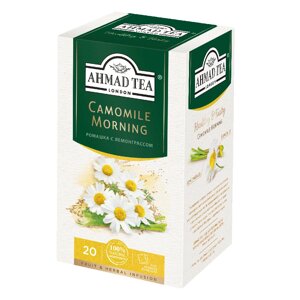 Чай "Ahmad Tea" Camomile Morning, 20 пакетиковx2 г, фруктовый, травяной в Минске от компании «Офистон маркет»