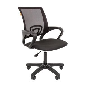 Кресло для персонала "Easy Chair 304 LT", ткань, сетка, пластик, черный в Минске от компании «Офистон маркет»