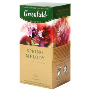 Чай "Greenfield" Spring Melody, 25 пакетиков x1.5 г, черный в Минске от компании «Офистон маркет»