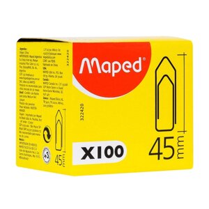 Скрепки Maped, 45 мм, 100 шт, серебристый в Минске от компании «Офистон маркет»