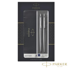 Набор ручка шариковая автоматическая + карандаш автоматический "Parker Jotter Stainless Steel CT" в Минске от компании «Офистон маркет»