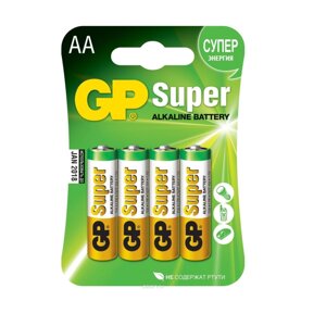 Батарейка алкалиновая GP Super Alkaline 15А LR6 АA 1.5В 15A-2CR4 в Минске от компании «Офистон маркет»