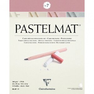 Блок бумаги для пастели "Pastelmat" №7, 24x30 см, 360 г/м2, 12 листов, 4 оттенка в Минске от компании «Офистон маркет»