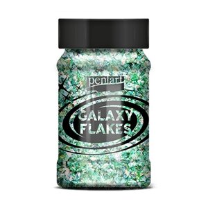 Хлопья декоративные "Pentart Galaxy Flakes", 15 г, зеленый Сатурн в Минске от компании «Офистон маркет»