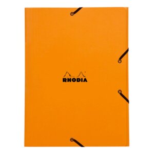 Папка на резинках "Rhodia", A4, 40 мм, картон, оранжевый в Минске от компании «Офистон маркет»