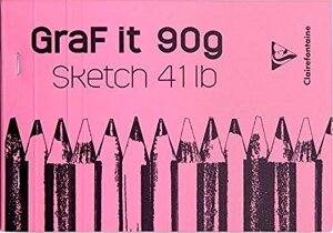 Скетчбук "Graf It", A5, 90 г/м2, 80 листов, розовый в Минске от компании «Офистон маркет»