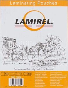 Пленка для ламинирования "Lamirel", 75x105, 125 мкм, глянцевая
